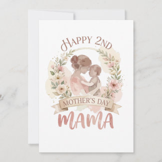 Gelukkige 2e Moederdag Mama voor Mannen Vrouwen Ki Kaart