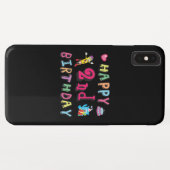 Gelukkige 2e verjaardag. 2 jaar verjaardag. Case-Mate iPhone case (Achterkant (horizontaal))