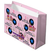 Gelukkige 2e verjaardag geschenk tas #2 verjaardag groot cadeauzakje (Voorkant Gekanteld)