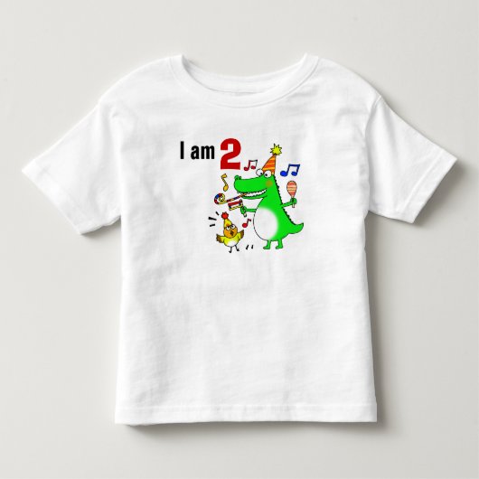 Gelukkige 2e verjaardag ( ik ben 2) kinder shirts (Voorkant)