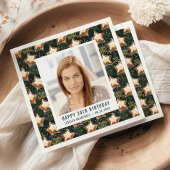 Gelukkige 30e verjaardag Foto Glam Star Ballonnen Servet