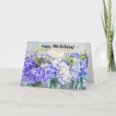 Gelukkige 30e verjaardag Hydrangea kaart (Voorkant)