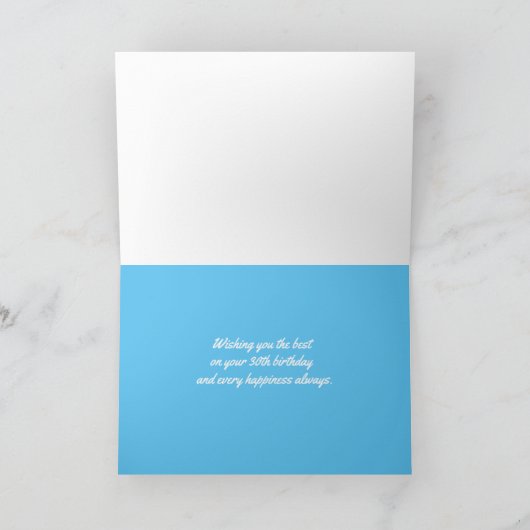 Gelukkige 30e verjaardag neefje Koeien in weiland Kaart (Binnen)