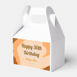 Gelukkige 30e verjaardag roestig houten Halloween  Bedankdoosjes