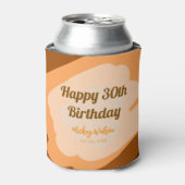 Gelukkige 30e verjaardag roestig houten Halloween  Blikjeskoeler (Blikje Voorkant)