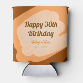 Gelukkige 30e verjaardag roestig houten Halloween  Blikjeskoeler