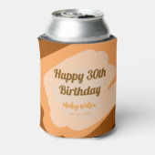 Gelukkige 30e verjaardag roestig houten Halloween  Blikjeskoeler (Blikje Achterkant)