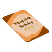 Gelukkige 30e verjaardag roestig houten Halloween  Magneet (Rechterzijde)