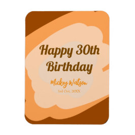 Gelukkige 30e verjaardag roestig houten Halloween  Magneet