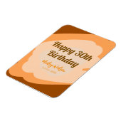 Gelukkige 30e verjaardag roestig houten Halloween  Magneet (Linkerzijde)