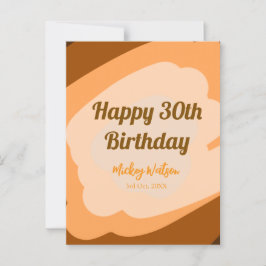 Gelukkige 30e verjaardag rustieke houten Halloween Briefkaart