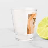 Gelukkige 30e verjaardag rustieke houten Halloween Shot Glas (Links)