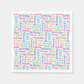 Gelukkige 30e verjaardag servetten (Voorkant)