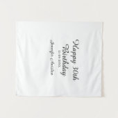 Gelukkige 30e verjaardag voeg naam datum toe stijl wandkleed (Voorkant (horizontaal))