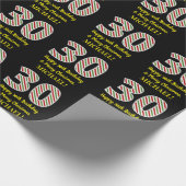 Gelukkige 30e Verjaardag & Vrolijk Kerstmis, Douan Cadeaupapier (Hoek)