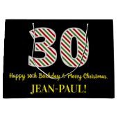 Gelukkige 30e Verjaardag & Vrolijk Kerstmis, Douan Groot Cadeauzakje (Voorkant)