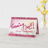 Gelukkige 30e verjaardag, zuster! () kaart (Gele Bloem)