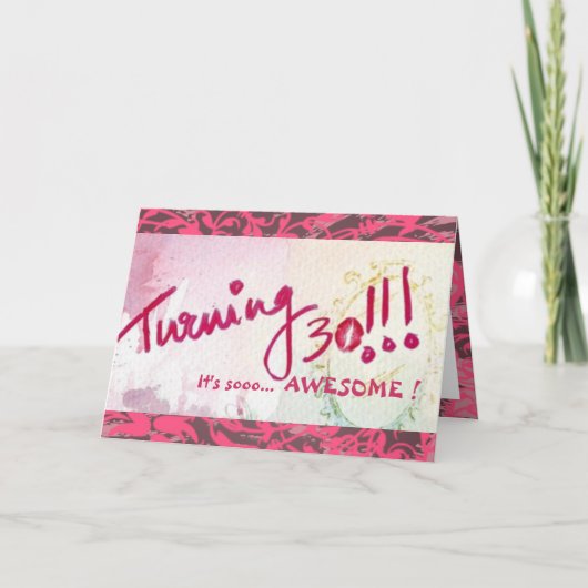 Gelukkige 30e verjaardag, zuster! () kaart (Voorkant)