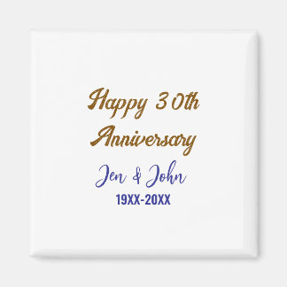 Gelukkige 30ste huwelijksverjaardag koninklijke bl magneet
