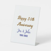 Gelukkige 30ste huwelijksverjaardag koninklijke bl