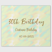 Gelukkige 30ste verjaardag geel sinaasappel waterv