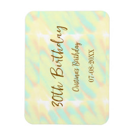 Gelukkige 30ste verjaardag geel sinaasappel waterv magneet