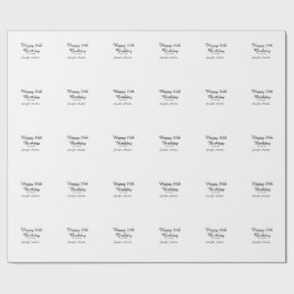 Gelukkige 30ste verjaardag naam toevoegen datum st cadeaupapier