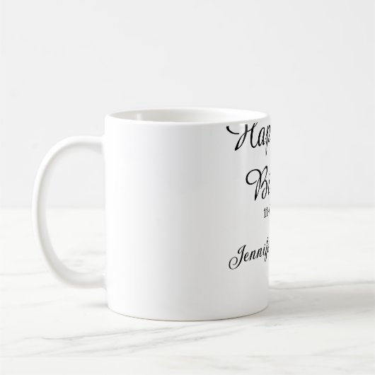 Gelukkige 30ste verjaardag naam toevoegen datum st koffiemok (Links)