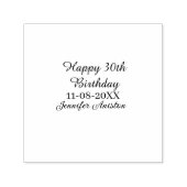 Gelukkige 30ste verjaardag naam toevoegen datum st zelfinktende stempel (Design)