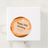 Gelukkige 30ste verjaardag rustieke houten Hallowe Bedankjes Labels (In situ)