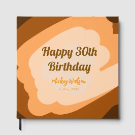 Gelukkige 30ste verjaardag rustieke houten Hallowe Gastenboek