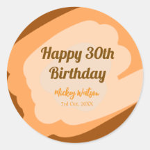 Gelukkige 30ste verjaardag rustieke houten Hallowe