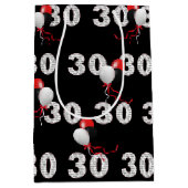 Gelukkige 30ste Verjaardagsballonnen Medium Gift B Medium Cadeauzakje (Voorkant)