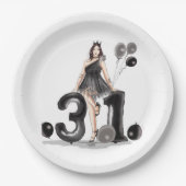 Gelukkige 31e verjaardag, papieren bordje (Voorkant)