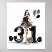 Gelukkige 31e verjaardag, poster (Voorkant)