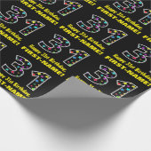 Gelukkige 31ste verjaardag, Leuk Kleurrijk Sterren Cadeaupapier (Hoek)