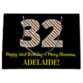 Gelukkige 32e Verjaardag & Vrolijke Kerstmis, Doua Groot Cadeauzakje (Voorkant)