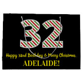 Gelukkige 32e Verjaardag & Vrolijke Kerstmis, Doua Groot Cadeauzakje (Achterkant)