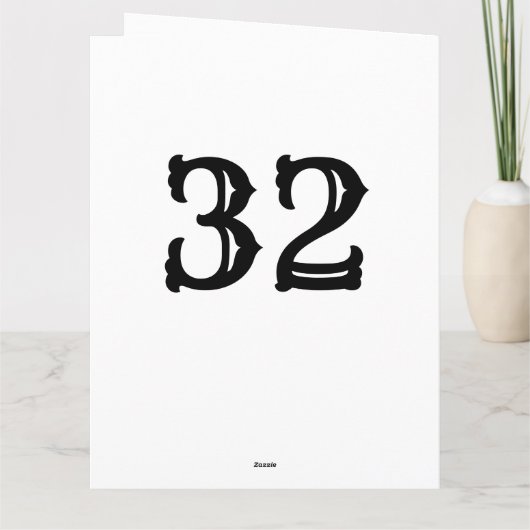 Gelukkige 32e verjaardagskaart voor vriend of part kaart (Achterkant)