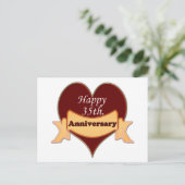 Gelukkige 35e. Verjaardag Briefkaart (Staand voorkant)