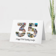 Gelukkige 35e Verjaardag Nummer 35 Aangepaste Foto Kaart