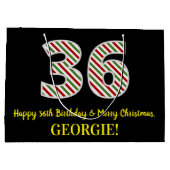 Gelukkige 36e Verjaardag & Vrolijke Kerstmis, Doua Groot Cadeauzakje (Achterkant)