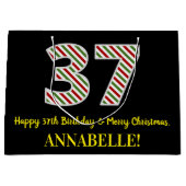 Gelukkige 37e Verjaardag & Vrolijke Kerstmis, Doua Groot Cadeauzakje (Voorkant)