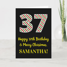 Gelukkige 37e Verjaardag & Vrolijke Kerstmis, Doua Kaart