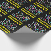 Gelukkige 38e verjaardag, Leuk Kleurrijk Sterren P Cadeaupapier (Hoek)