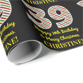 Gelukkige 39e Verjaardag & Vrolijke Kerstmis, Doua Cadeaupapier (Rol Hoek)