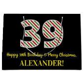 Gelukkige 39e Verjaardag & Vrolijke Kerstmis, Doua Groot Cadeauzakje (Voorkant)