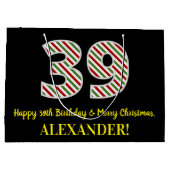 Gelukkige 39e Verjaardag & Vrolijke Kerstmis, Doua Groot Cadeauzakje (Achterkant)