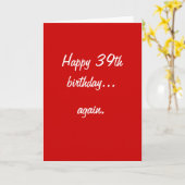 GELUKKIGE 39TH VERJAARDAG… KAART (Gele Bloem)