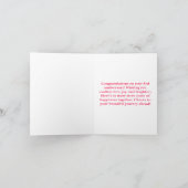 Gelukkige 3e bruiloft Jubileum taart Kaart (Binnen)